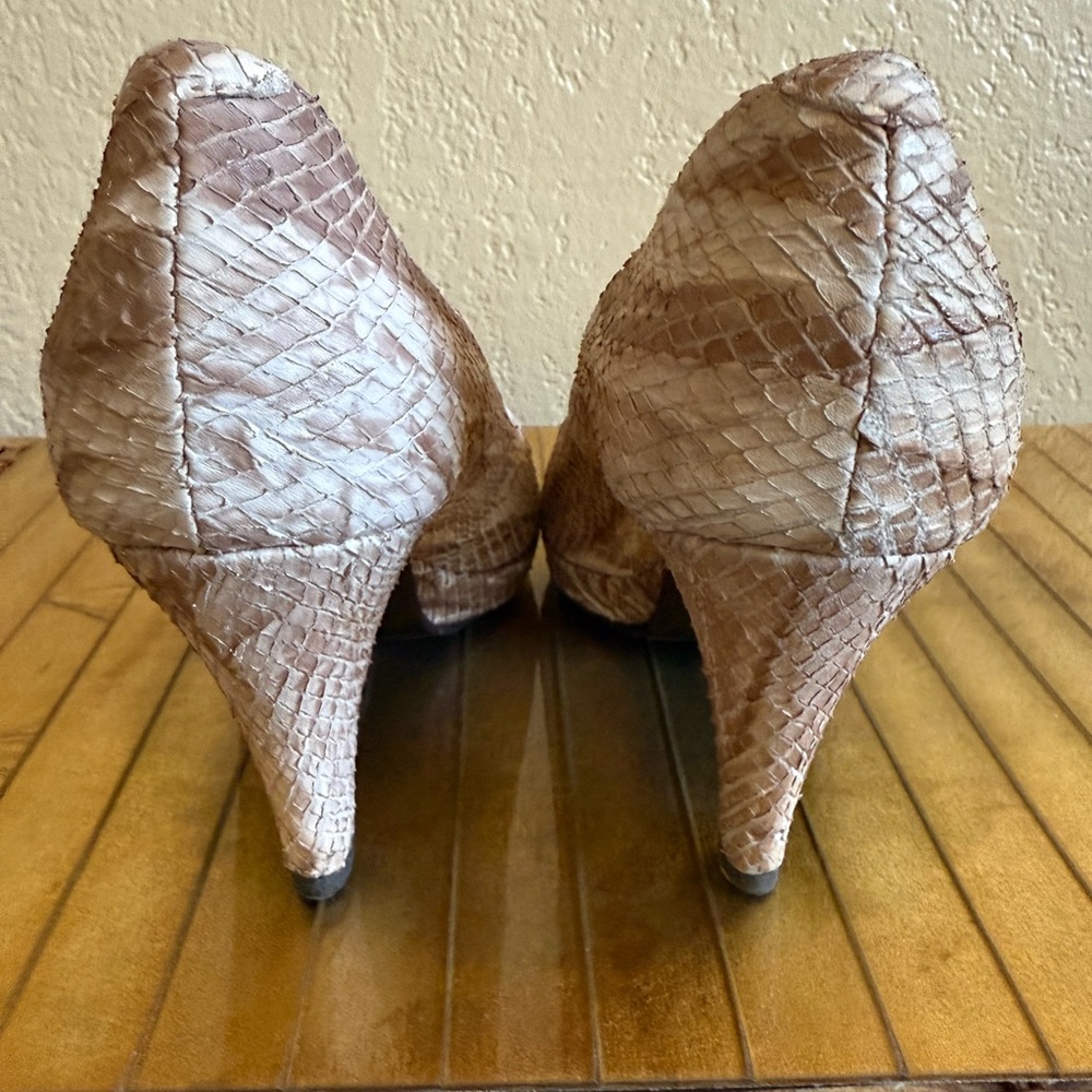 Florangelo Made In Italy, Python Snake Open Toed … - image 2